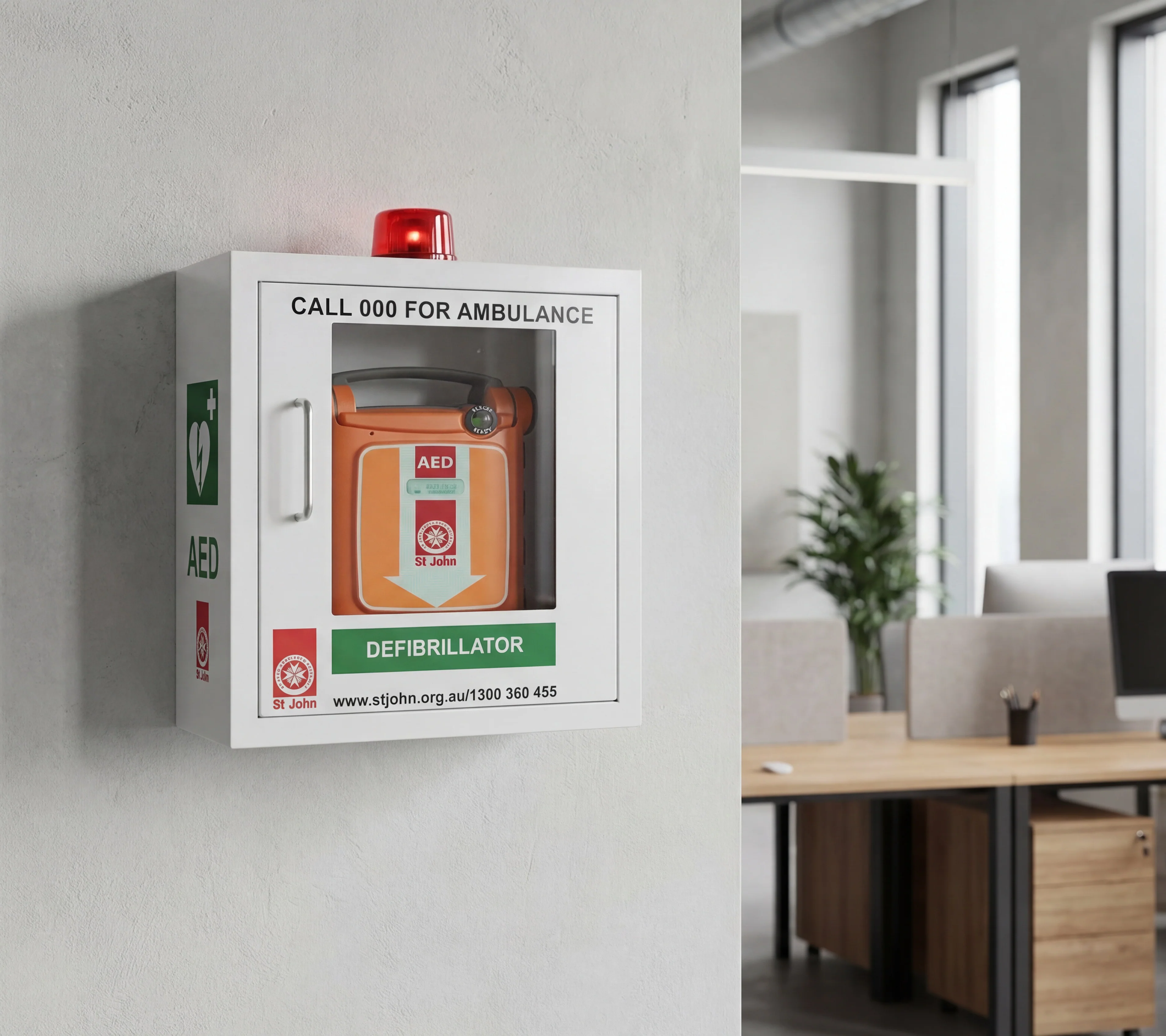 Indoor Defibrillator Cabinet - Wall Mounted - Image 3