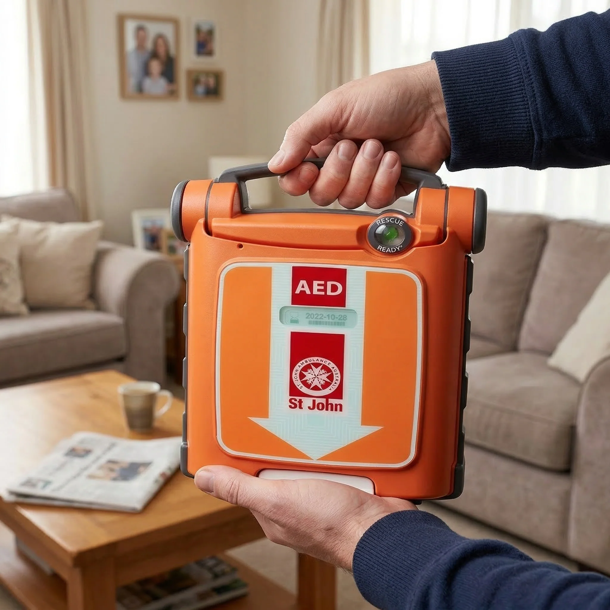 St John G5 Fully Automatic Defibrillator with CPR Feedback - Image 3